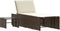 vidaXL - Ligstoelen - 2 - st - met - tafel - poly - rattan - bruin