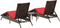 vidaXL - Ligstoelen - 2 - st - met - tafel - poly - rattan - bruin - (alleen - VS)