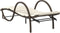vidaXL - Ligstoelen - 2 - st - met - tafel - poly - rattan - bruin