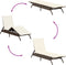 vidaXL - Ligstoelen - 2 - st - met - tafel - poly - rattan - bruin