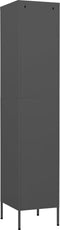 vidaXL - Lockerkast - 35x46x180 - cm - staal - antracietkleurig