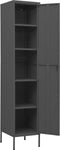 vidaXL - Lockerkast - 35x46x180 - cm - staal - antracietkleurig