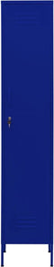 vidaXL - Lockerkast - 35x46x180 - cm - staal - marineblauw