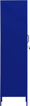 vidaXL - Lockerkast - 35x46x180 - cm - staal - marineblauw