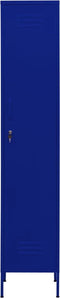 vidaXL - Lockerkast - 35x46x180 - cm - staal - marineblauw