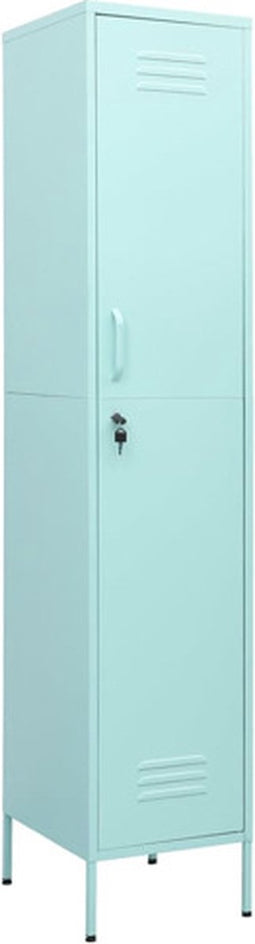 vidaXL - Lockerkast - 35x46x180 - cm - staal - mint