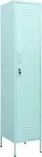 vidaXL - Lockerkast - 35x46x180 - cm - staal - mint
