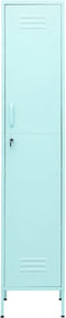 vidaXL - Lockerkast - 35x46x180 - cm - staal - mint