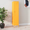 vidaXL - Lockerkast - 35x46x180 - cm - staal - mosterdgeel