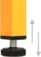 vidaXL - Lockerkast - 35x46x180 - cm - staal - mosterdgeel