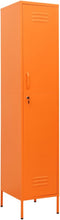 vidaXL - Lockerkast - 35x46x180 - cm - staal - oranje