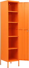 vidaXL - Lockerkast - 35x46x180 - cm - staal - oranje