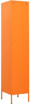 vidaXL - Lockerkast - 35x46x180 - cm - staal - oranje
