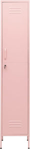 vidaXL - Lockerkast - 35x46x180 - cm - staal - roze