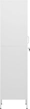 vidaXL - Lockerkast - 35x46x180 - cm - staal - wit