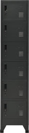 vidaXL - Lockerkast - 38x40x180 - cm - staal - antracietkleurig