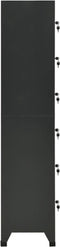 vidaXL - Lockerkast - 38x40x180 - cm - staal - antracietkleurig
