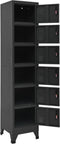 vidaXL - Lockerkast - 38x40x180 - cm - staal - antracietkleurig