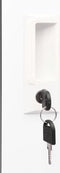vidaXL - Lockerkast - 38x40x180 - cm - staal - wit