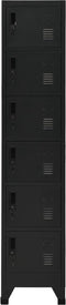 vidaXL - Lockerkast - 38x40x180 - cm - staal - zwart