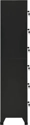 vidaXL - Lockerkast - 38x40x180 - cm - staal - zwart