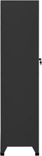 vidaXL - Lockerkast - 38x45x180 - cm - staal - antracietkleurig