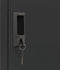 vidaXL - Lockerkast - 38x45x180 - cm - staal - antracietkleurig