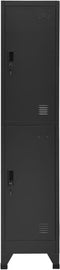 vidaXL - Lockerkast - 38x45x180 - cm - staal - antracietkleurig