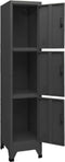 vidaXL - Lockerkast - 38x45x180 - cm - staal - antracietkleurig