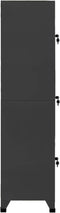 vidaXL - Lockerkast - 38x45x180 - cm - staal - antracietkleurig