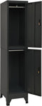 vidaXL - Lockerkast - 38x45x180 - cm - staal - antracietkleurig