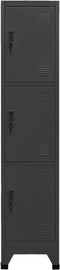 vidaXL - Lockerkast - 38x45x180 - cm - staal - antracietkleurig