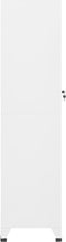 vidaXL - Lockerkast - 38x45x180 - cm - staal - wit
