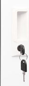 vidaXL - Lockerkast - 38x45x180 - cm - staal - wit