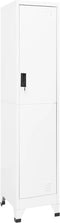 vidaXL - Lockerkast - 38x45x180 - cm - staal - wit