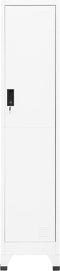 vidaXL - Lockerkast - 38x45x180 - cm - staal - wit