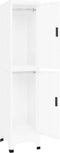 vidaXL - Lockerkast - 38x45x180 - cm - staal - wit