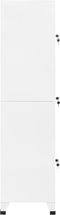 vidaXL - Lockerkast - 38x45x180 - cm - staal - wit