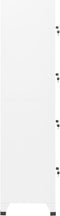 vidaXL - Lockerkast - 38x45x180 - cm - staal - wit