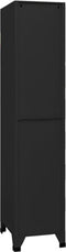 vidaXL - Lockerkast - 38x45x180 - cm - staal - zwart