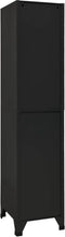 vidaXL - Lockerkast - 38x45x180 - cm - staal - zwart