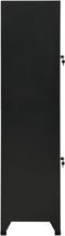 vidaXL - Lockerkast - 38x45x180 - cm - staal - zwart