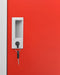 vidaXL - Lockerkast - 90x45x92,5 - cm - staal - lichtgrijs - en - rood