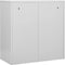 vidaXL - Lockerkast - 90x45x92,5 - cm - staal - lichtgrijs - en - rood