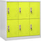 vidaXL - Lockerkast - 90x45x92,5 - cm - staal - lichtgrijs - en - groen
