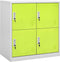 vidaXL - Lockerkast - 90x45x92,5 - cm - staal - lichtgrijs - en - groen