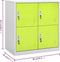 vidaXL - Lockerkast - 90x45x92,5 - cm - staal - lichtgrijs - en - groen