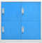 vidaXL - Lockerkast - 90x45x92,5 - cm - staal - lichtgrijs - en - blauw