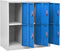 vidaXL - Lockerkast - 90x45x92,5 - cm - staal - lichtgrijs - en - blauw