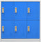 vidaXL - Lockerkast - 90x45x92,5 - cm - staal - lichtgrijs - en - blauw